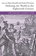 Cover: Ordering the World in the Eighteenth Century - Palgrave Macmillan