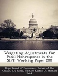 Cover: Weighting Adjustments for Panel Nonresponse in the Sipp - Bibliogov