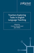 Cover: Teachers Exploring Tasks in English Language Teaching - Palgrave Macmillan
