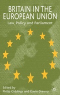Cover: Britain in the European Union - Palgrave Macmillan