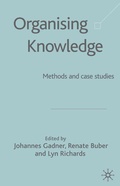Cover: Organising Knowledge - Palgrave Macmillan