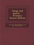 Cover: Songs and Poems - Primary Source Edition - Nabu Press