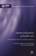 Cover: Commercialization of Health Care - Palgrave Macmillan