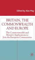 Cover: Britain, the Commonwealth and Europe - Palgrave Macmillan