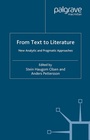 Cover: From Text to Literature - Palgrave Macmillan