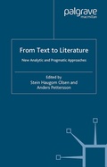 Cover: From Text to Literature - Palgrave Macmillan