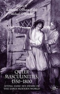 Cover: Queer Masculinities, 1550-1800 - Palgrave Macmillan