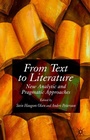 Cover: From Text to Literature - Palgrave Macmillan