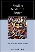 Cover: Reading Modernist Poetry - Wiley