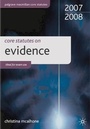 Cover: Core Statutes on Evidence - Palgrave Macmillan