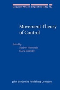 Enlarge image Cover: Movement Theory of Control - John Benjamins Publishing Co