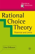 Cover: Rational Choice Theory - Red Globe Press