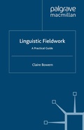 Cover: Linguistic Fieldwork - Palgrave Macmillan