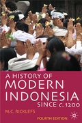 Cover: A History of Modern Indonesia since c.1200 - Red Globe Press