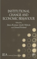 Cover: Institutional Change and Economic Behaviour - Palgrave Macmillan