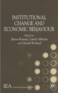 Enlarge image Cover: Institutional Change and Economic Behaviour - Palgrave Macmillan