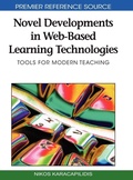 Cover: Novel Developments in Web-based Learning Technologies - Information Science Reference