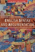 Cover: English Syntax and Argumentation - Palgrave Macmillan