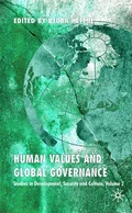 Cover: Human Values and Global Governance - Palgrave Macmillan
