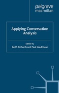 Cover: Applying Conversation Analysis - Palgrave Macmillan