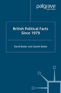 Cover: British Political Facts Since 1979 - Palgrave Macmillan