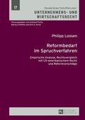 Abbildung von: Reformbedarf im Spruchverfahren - Peter Lang Verlag