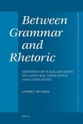 Cover: Between Grammar and Rhetoric - Brill
