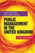 Cover: Public Management in the United Kingdom - Red Globe Press