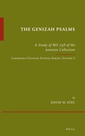 Cover: The Genizah Psalms - Brill