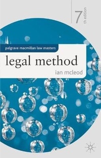 Enlarge image Cover: Legal Method - Palgrave Macmillan