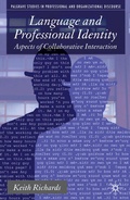 Cover: Language and Professional Identity - Palgrave Macmillan