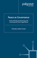 Cover: Peace as Governance - Palgrave Macmillan