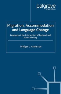 Enlarge image Cover: Migration, Accommodation and Language Change - Palgrave Macmillan