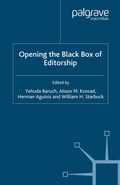Cover: Opening the Black Box of Editorship - Palgrave Macmillan