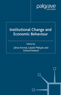 Cover: Institutional Change and Economic Behaviour - Palgrave Macmillan