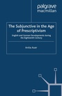 Cover: The Subjunctive in the Age of Prescriptivism - Palgrave Macmillan