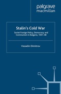 Cover: Stalin's Cold War - Palgrave Macmillan