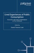 Cover: Lived Experiences of Public Consumption - Palgrave Macmillan