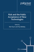 Cover: Risk and the Public Acceptance of New Technologies - Palgrave Macmillan