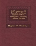 Cover: Hill's Equation. II - Nabu Press