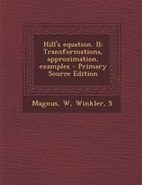 Enlarge image Cover: Hill's Equation. II - Nabu Press