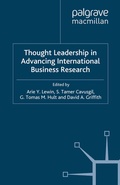 Cover: Thought Leadership in Advancing International Business Research - Palgrave Macmillan