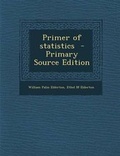 Cover: Primer of Statistics - Nabu Press