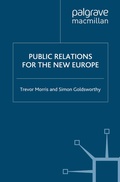 Cover: Public Relations for the New Europe - Palgrave Macmillan
