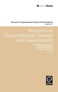 Cover: Research in Organizational Change and Development - Emerald Group Publishing Limited