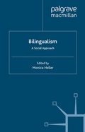 Cover: Bilingualism: A Social Approach - Palgrave Macmillan