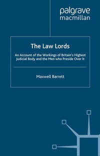 Enlarge image Cover: The Law Lords - Palgrave Macmillan