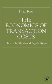 Enlarge image Cover: The Economics of Transaction Costs - Palgrave Macmillan