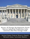 Cover: Review of Foreign Developments - BiblioBazaar, LLC