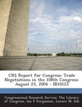 Cover: Crs Report for Congress - Bibliogov